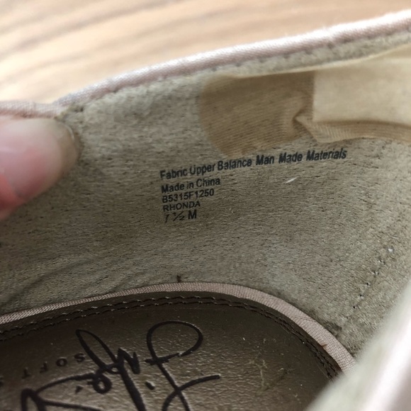 Life stride Rhonda espadrille wedges peep toe shoes size 7.5 heels dusty - Picture 8 of 11